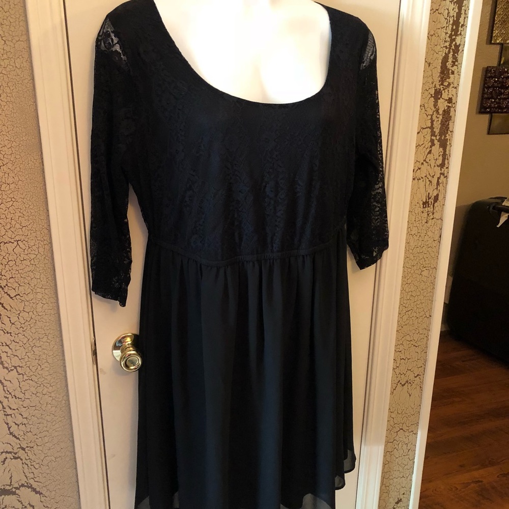 Torrid Black Half Sleeve Dress